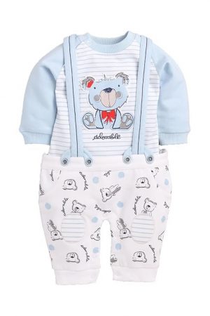 BABY GO Designer Half Sleeve Dungaree for Baby Boys