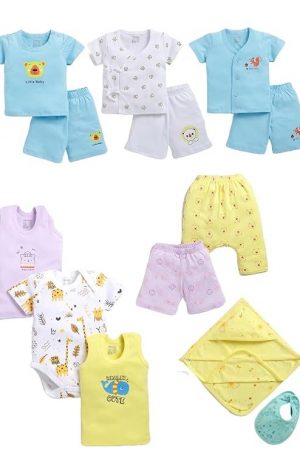 Peek A Boo by Rupa Baby Boys' Gift Set, Perfect for Baby Shower Clothing Set, 100% Cotton, Ultra Soft, Breathable